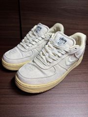 ステューシー × ナイキ エアフォース1 ロー フォッシルストーン　中古品　size25.5㎝