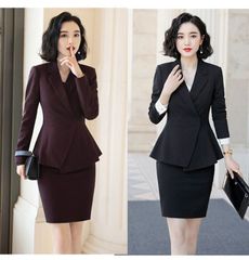 スーツ レディース スカート ビジネススーツ 2点セットセットアップスーツ キャリア フォーマル就活 事務服 オフィス 卒業式 礼服ブラック スーツ フォーマル 入学式 ママ リクルート 大きいサイズ セット 長袖大きいサイズ スカートスーツnvziya01