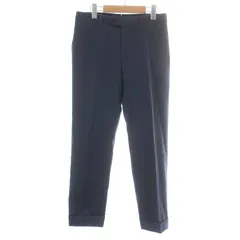ラルディーニ LARDINI スラックスパンツ ジップフライ ロールアップ 44 S 紺 ネイビー /NW17のサムネイル