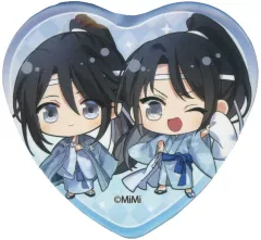 【中古】バッジ・ピンズ 藍景儀＆藍思追(ミニキャラ) 「大河幻想ラジオドラマ 魔道祖師×カラオケの鉄人 トレーディングハート缶バッジ Bボックス」