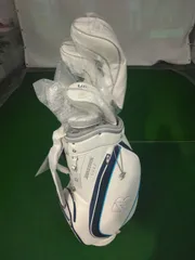 Ld【新品未使用品】これからゴルフを始める女性に最適♪ ブリヂストンゴルフ BG-100L キャディバッグ付 8本セット ネイビー BRIDGESTONE GOLF （浦安店）