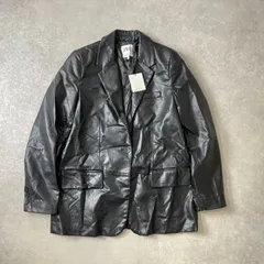 新品 ZARA フェイクレザー ジャケット テーラードジャケット フラップポケット ザラ
