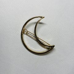 ヘアピン レディース ヘアアクセサリー 月 ゴールド