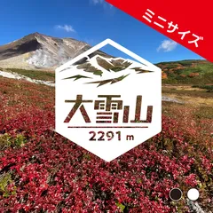 ミニ【大雪山】山ステッカー　カッティング【切り文字タイプ】ポスト投函