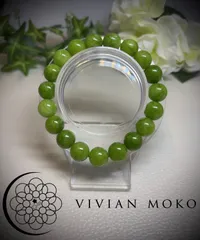 セール‼️✨️再入荷❗️💎天然石    ペリドット（プレミアムグリーン）    ブレスレット   レディース＆メンズ     D410