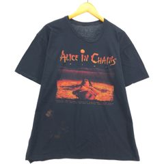 レアL☆EU輸入】アリスインチェインズ バンドTシャツ ブラック - メルカリ