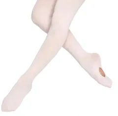 大人用バレエタイツ コンバーチブル（穴あきタイプ、フルタイプ）色濃いベージュ、ピンク【DANCEYOU】