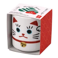 【新着商品】おちょこ招き お芽でた 鉢の径約4cm 白 ) 自由研究 父の日 ( 栽培セット 簡単 母の日 赤松 ゆったり育てる 栽培キット プレゼント ミニ 盆栽キット まめ盆栽 誕生日 手のひら庭園 秋の / GD-91401 春 聖新陶芸のサムネイル