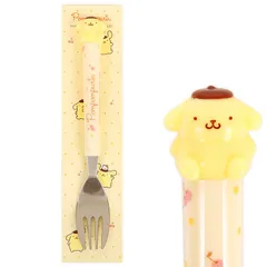 ポムポムプリン マスコット付きフォーク 可愛い 食器 サンリオ sanrio キャラクター