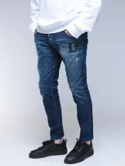 DSQUARED2 (ディースクエアード) ダメージ ストレッチデニムパンツ ジーンズ  SKATER