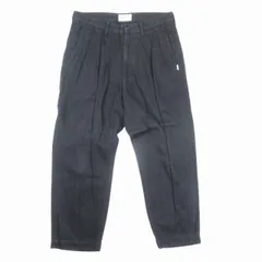 21aw ダブルタップス WTAPS TUCK 01 TROUSERS/COTTON/FLANNEL タック トラウザーズ パンツ コットンフランネル 2プリーツ 02 黒 ブラック 212TQDT-PTM01/■W21/メンズのサムネイル
