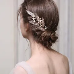 ブライダル 髪飾り ウェディング パール 結婚式 ヘアアクセサリー ヘアピン