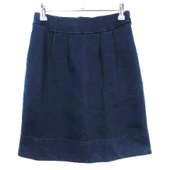 アーバンリサーチ URBAN RESEARCH スカート タイト ミニ タック デニム調 無地 F 青 ブルー ボトムス /T2