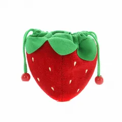 フェイラー FEILER ラブラリー バイ LOVERARY BY ストロベリードット イチゴ型巾着ポーチ 小物入れ 赤 緑 /MI ■OS