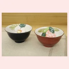 瀬戸焼　色釉花　飯碗（１種選択／２種類）　◎2個目～大幅値引き対象商品　※陶器,和,民芸品,工芸品,日本,雑貨,レトロモダン,かわいい,可愛い,カラー,花柄,フラワー,高級感,食器,お茶碗