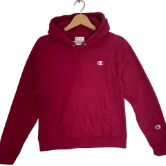 Champion/チャンピオン 00年代 00 's vintage リバースウィーブ プルオーバー パーカー フーディー ワンポイント刺繡 ホンジュラス製 Sサイズ レッド