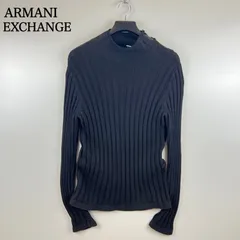 ARMANI EXCHANGE 90s y2k archive shoulder button sweater M アルマーニエクスチェンジ 肩ボタン セーター ニット コットンレーヨン アーカイブ 平成 厚手