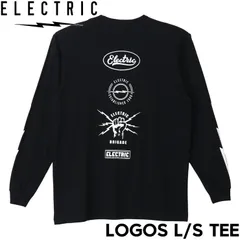 ロングスリーブTEE ロンT ELECTRIC エレクトリック LOGOS L/S TEE E25ST05 BLK 日本代理店正規品のサムネイル