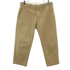nano universe ナノユニバース Dickies ディッキーズ 別注 クロップドパンツ W30 ベージュ レディース 古着