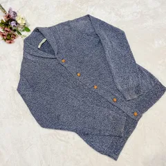 Luna’s clothea JOURNAL STANDARD ジャーナルスタンダード【M】襟付 ニット カーディガン ブルー ポケット付 ユニセックス