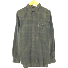 古着 コロンビア Columbia チェック柄 長袖 コーデュロイシャツ メンズXL相当/eaa504569