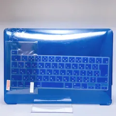 MacBook Pro 13専用ケース　カバー　ブルー・青　保護　ガード　つや消し　艶消し　ブラスチック素材　プラスティック　衝撃　落下　傷防止　便利　シンプルなデザイン　おしゃれ　オフィス　　ビジネス