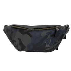 【東店85-1078-2505】【店舗併売】COACH コーチ ウエストバッグ ウエストポーチ ボディバッグ PVC×レザー シグネチャー × 迷彩 / カモフラージュ ベルトバッグ F76842