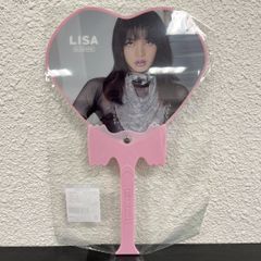 【リサ】新品未使用　BLACKPINK　WORLD TOUR　BORN PINK　うちわ（JISOO ジス JENNIE ジェニー ROSE ロゼ LISA リサ）　公式　ブラックピンク
