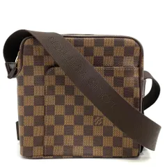 ルイヴィトン ショルダーバッグ レディース ダミエ オラフPM 肩掛け 斜め掛け ブラウン 茶 鞄 かばん LOUIS VUITTON N41442 ゴールド金具 美品【中古品】