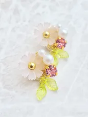 再販×1 コスモス マスククリップ マグネット マスクチャーム 秋桜