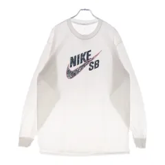 NIKE SB (ナイキエスビー) 20SS ×CACTUS JACK TRAVIS SCOTT LOGO L/S TEE カクタスジャック トラヴィススコット ロゴロングスリーブ 長袖Tシャツ ホワイト