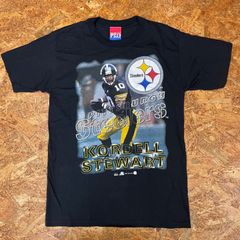 USA製 ’90s PITTS BURGH STEELERS Tシャツ M ブラック ORDELL STEWART コーデル スチュワート スティーラーズ アメフト 90年代 ヴィンテージ ビンテージ VINTAGE ユーズド USED 古着 アメリカ製