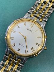 稼働93s vintage seiko dolce グレー文字盤メンズ腕時計qz - メルカリ