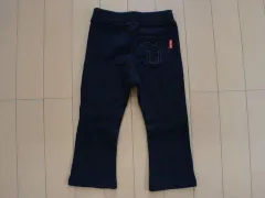 ミキハウス アウトレット miki house mikihouse 子供服 男の子 女の子 90cm ベビー服 パンツ カットソー 黒 春 夏 秋 冬 ロング丈 ★4 ボーイズ 男児 ガールズ 女児 キッズ ベビー 【中古】 ユーズド