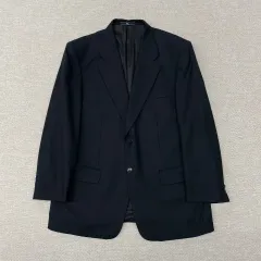 VALENTINO 麻 ジャケット 紺 44 VALENTINO(ヴァレンティノ) テーラードジャケット(メンズ