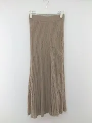 ◇ N. Natural Beauty Basic ロング ナロー スカート サイズM ブラウン レディース P  【中古】 【1209210002715】