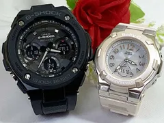 恋人たちのGショックペアウオッチ G-SHOCK BABY-G ペアウォッチ  カシオ 2本セット   電波ソーラー GST-W100G-1BJF BGA-1100-4BJF  ラッピング無料  クリスマス　誕生日 御祝い還暦 銀婚式　結婚記念日　バレンタイン