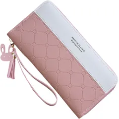 財布 レディース ピンク カワイイ 大容量 コンパクト puレザー