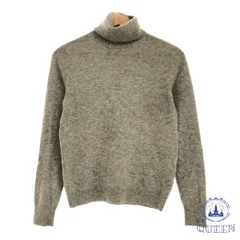 ☆美品☆ UNIQLO ユニクロ トップス ニット セーター カジュアル おしゃれ ハイネック 長袖 レディース グレー M カシミヤ 901-13037 送料無料 古着