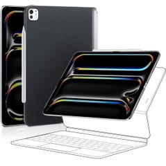 ★「PITAKA」 iPad Pro 11インチ ケース M4 2024専用 iPad Pro 2024 ケース New M4チップモデル適用 MagEZ Case2 バックカバー 磁気吸着  アラミド繊維製 カーボン風 黒/グレー平紋柄