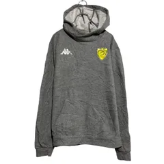 Kappa プリント スウェット パーカー カッパ L グレー プルオーバー 古着卸 アメリカ仕入 a610-6401