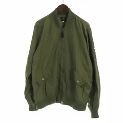 アベイシングエイプ A BATHING APE MA-1 フライトジャケット ブルゾン 長袖 ジップアップ エイプヘッドロゴ L カーキ ■GY11 /MQのサムネイル