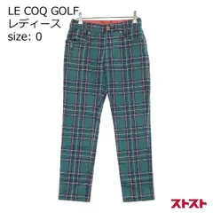 LE COQ GOLF ルコックゴルフ 裏起毛パンツ チェック柄 グリーン系 7 ［240001873867］