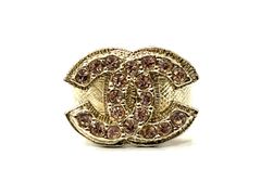 CHANEL/シャネル 08Ｃ ココマークラインストーン リング 11号