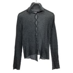 RIM.ARK リムアーク Sheer rib knit tops シアーリブトップス 460HSL70-0110 グレー F