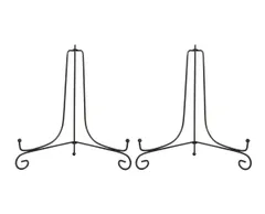【特価商品】プレートスタンド アイアン 皿立 写真立て 本立て 10号 (2個セット)