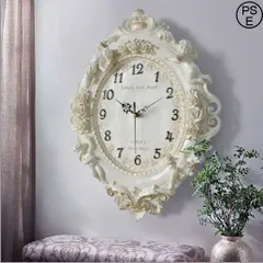 ロココ調ヴィクトリアンマーブル模様大理石掛け時計ジェニファー