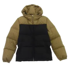 GUCCI グッチ 794823 Z8BUL GGナイロンキャンバス 中綿 パファー ジャケット ベージュ系 ブラック系 46【中古】のサムネイル