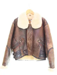 ハーレーダビッドソン Harley-Davidson シープムートン B-3 フライトジャケット  ムートンコート アウター ジャケット ジャケット ブラウン Mサイズ 103MT-2493