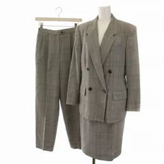 バーバリーセットアップパンツ11&9ダブルブレストグレンチェック